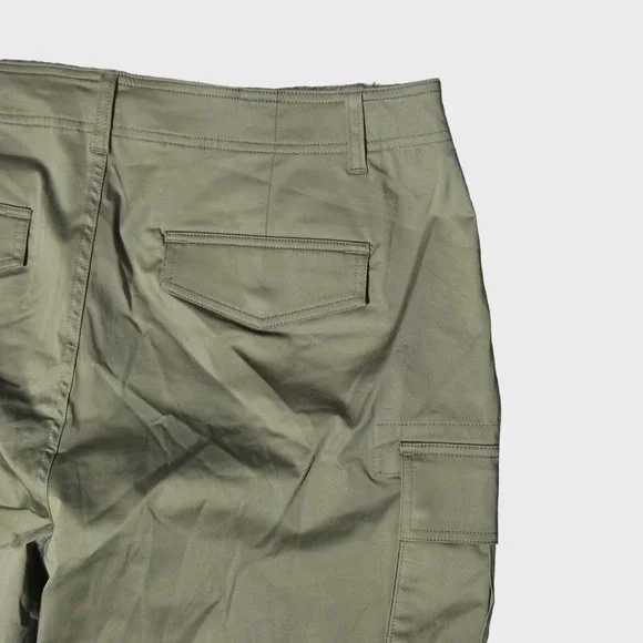 Lauren Ralph Lauren Cotton Sateen Straight Leg Cargo Pants Green 20W Utility NWT - Picture 5 of 9
